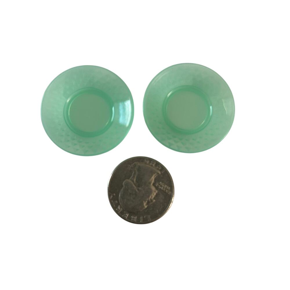 MGA Miniverse Mini Tea Saucers Plates New Green